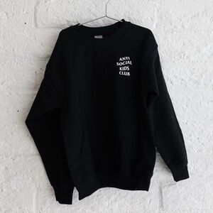 Anti Social Social Club Black Kids Sweatshirt - Boys Size Small